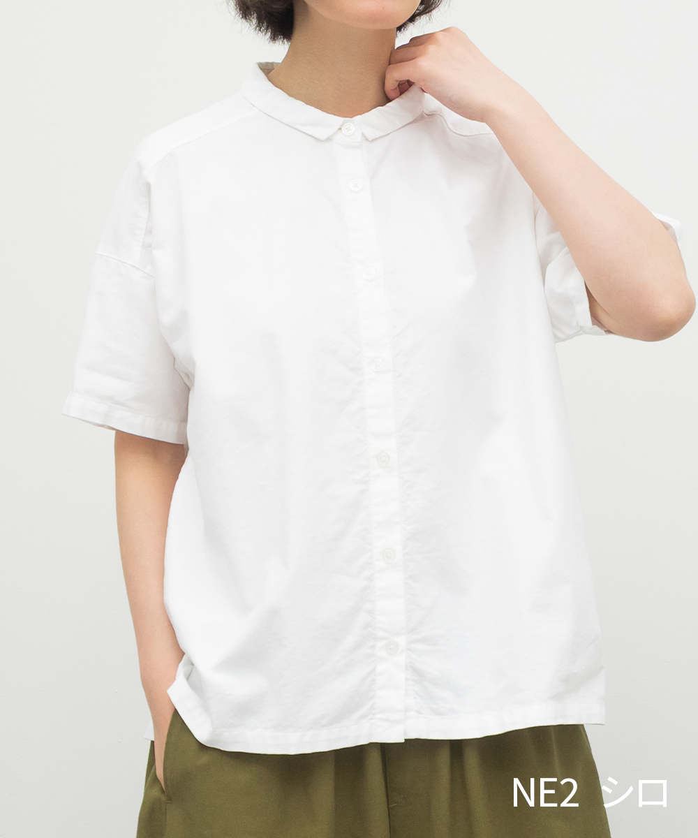 [公式ストア] SUN VALLEY サンバレー / 製品染め オックス ちび衿シャツ SUN VALLEY [公式ストア] サンバレー / 製品染め オックス ちび