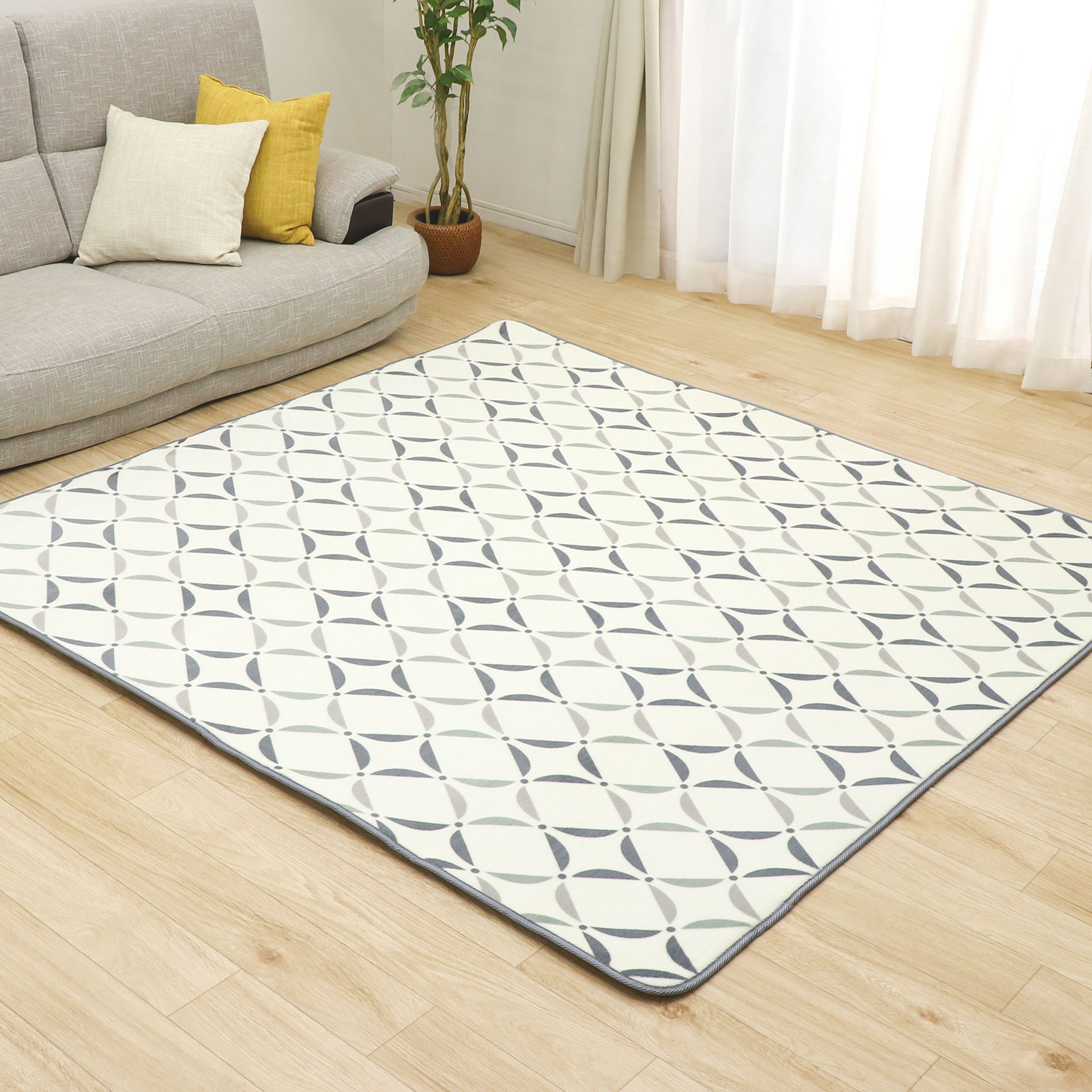 ラグ カーペット ラグマット 洗える 3畳 200×250 オールシーズン おしゃれ 秋 冬 北欧  絨毯 抗菌 防ダニ フリーリー | フリーリー | 15