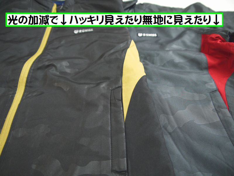 美品 スポーツ K-SWISS ストライプジャケット M ウィンドブレーカ K-SWISS（ケースイス） 送料無料 K・SWISS ウインドブレーカー上下