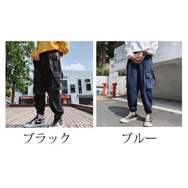 デニムオーバーオール メンズ 無地 デニム ロングパンツ オールインワン サロペット ボトムス 春夏秋 新作 お洒落 男性 カジュアル おしゃれ 大きいサイズ 2色