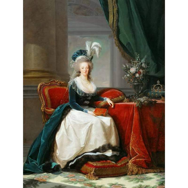 マリーアントワネット額絵 ゴールドダブルフレーム Mサイズ ma105M