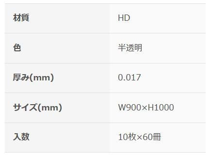 オルディ バランスパック90L薄手 半透明10P×60冊 10798102 : 1513537