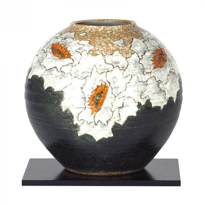 最安値❕ 九谷焼 良則作 8号花瓶 牡丹 N175-03 【P1764368538】 (10120円)