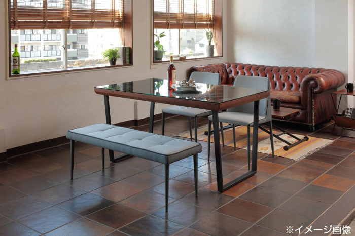 CUORE(クオーレ) ダイニングテーブル135 (ブラック) GDT-7699 家具 クオーレ