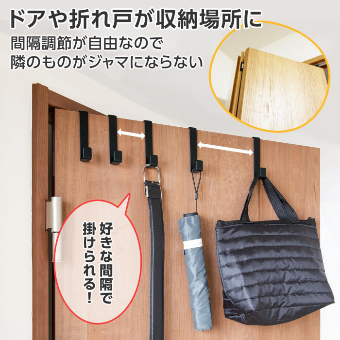 ドアや折れ戸が収納場所に