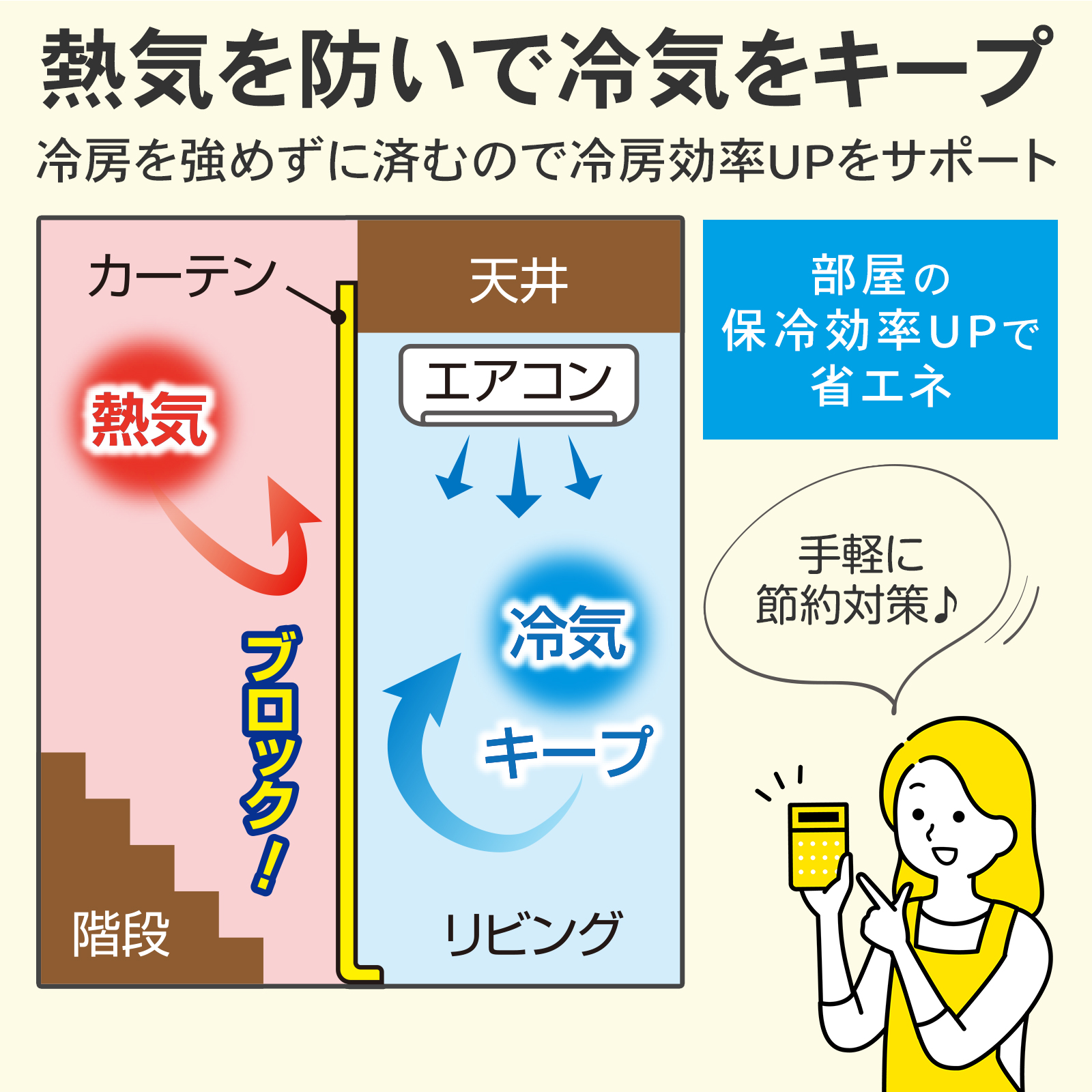部屋の保温効率UPで省エネ