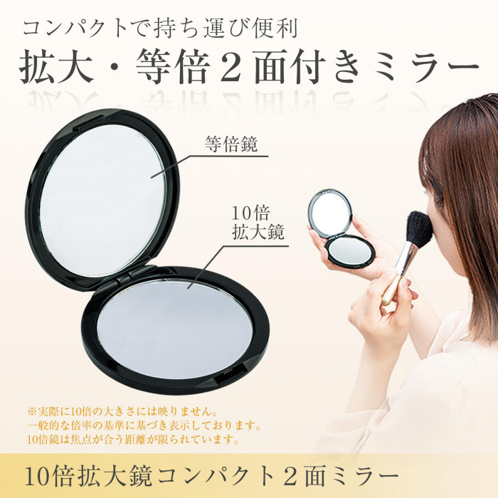 拡大・等倍2面付きミラー