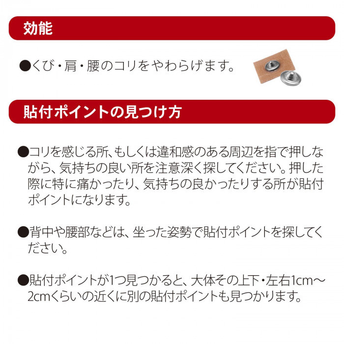 首、肩、腰に