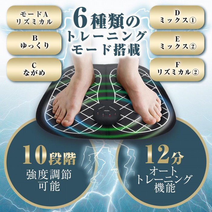 6種類のトレーニングモード搭載