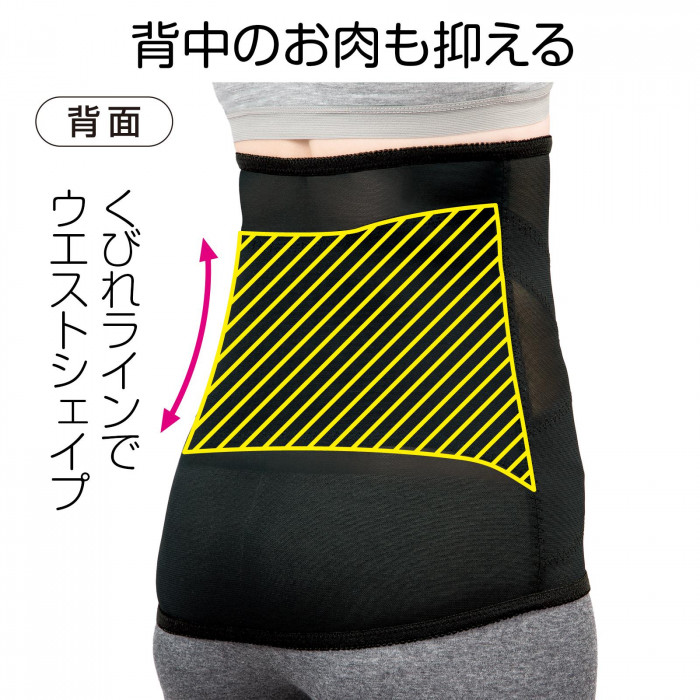 背中のお肉も抑える