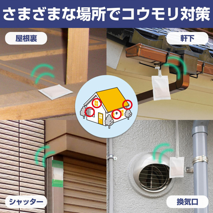 さまざまな場所でコウモリ対策