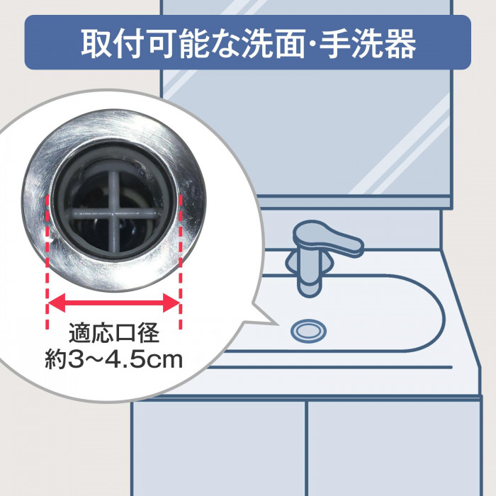 取付可能な洗面・手洗器