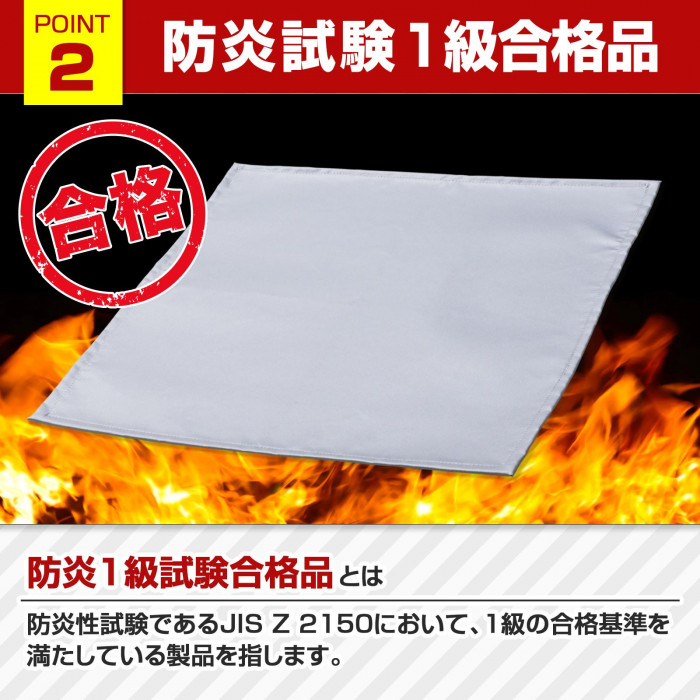 防炎試験1級合格品