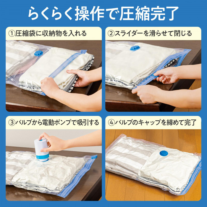 らくらく操作で圧縮完了