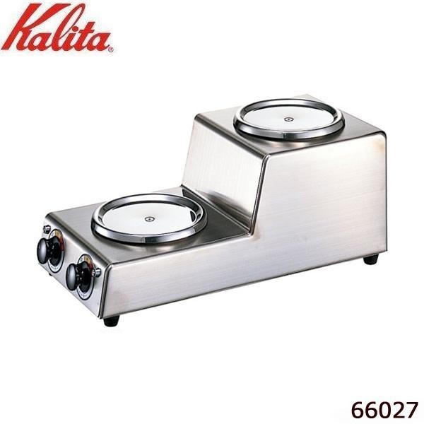 [まとめ得]　Kalita(カリタ)　1.8L　x　2個セット　デカンタ保温用　2連ウォーマー　タテ型　66027