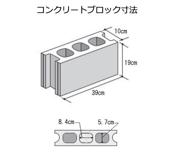 久保田セメント工業 コンクリートブロック JIS規格 基本型 C種 厚み10cm 1010010 :ab-1085236:シャイニングストア 通販  