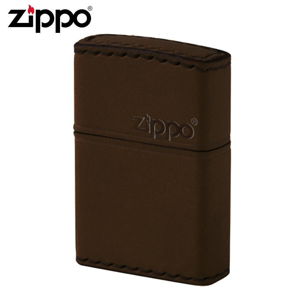 Zippo ジッポー オイルライター ブラウン 爆買いセール 横ロゴ Db 5革巻き