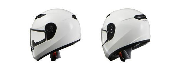 リード工業 STRAX フルフェイスヘルメット ホワイト Lサイズ SF-12
