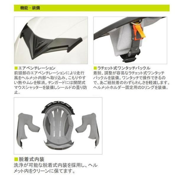 リード工業 STRAX フルフェイスヘルメット ホワイト Lサイズ SF-12