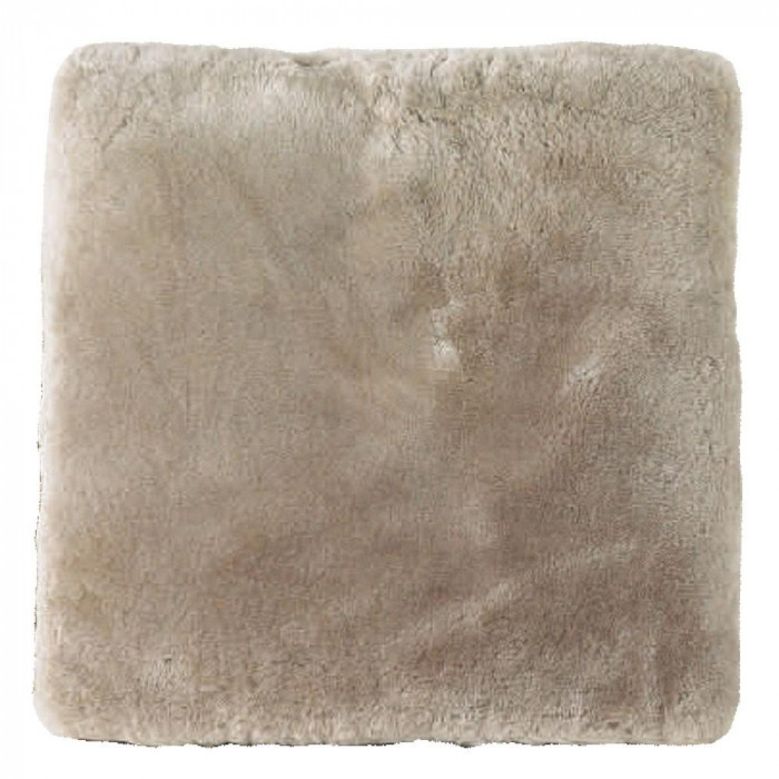 ムートン座布団 ムートン座布団 約53×53cm 2枚組 DZL18602 PG・グレー : シャイニング