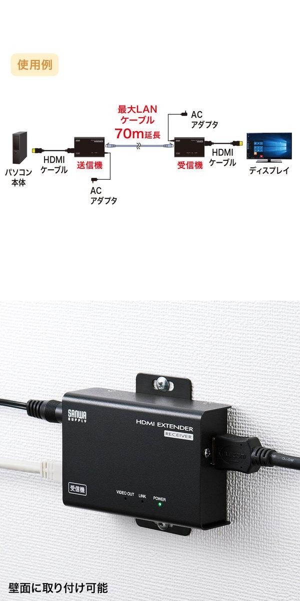 最大61%OFFクーポン サンワサプライ HDMIエクステンダー セットモデル VGA-EXHDLT haraslastordillas.com