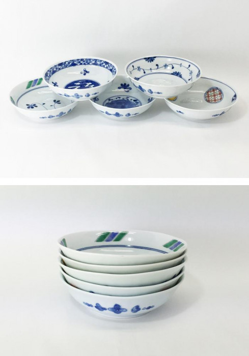 西海陶器 染錦絵変り 多用鉢揃 31752 : CARSBAY - 通販 - Yahoo