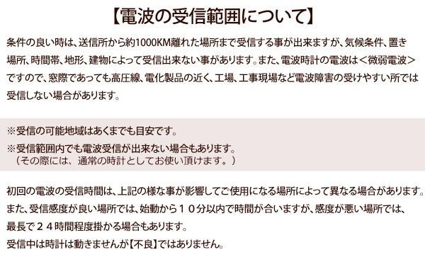 さんてる Suntel 掛け時計 ブラウン 400×260×70mm スタンダード 電波