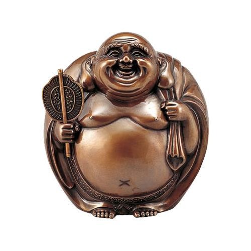 【最安値挑戦中】 高岡銅器　銅製置物　山吹色　招福　布袋　中 39-16 【C1449493162】(51643円)