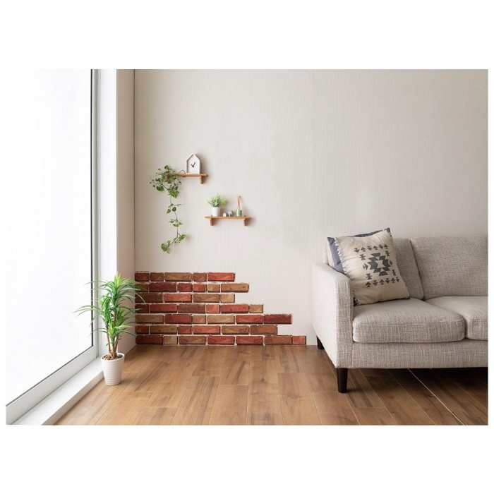 サンコー おくだけ吸着 Decoシート レンガ調 2色セット Kv 33 Oa854nr6mx 内装 Multisac Care Pt