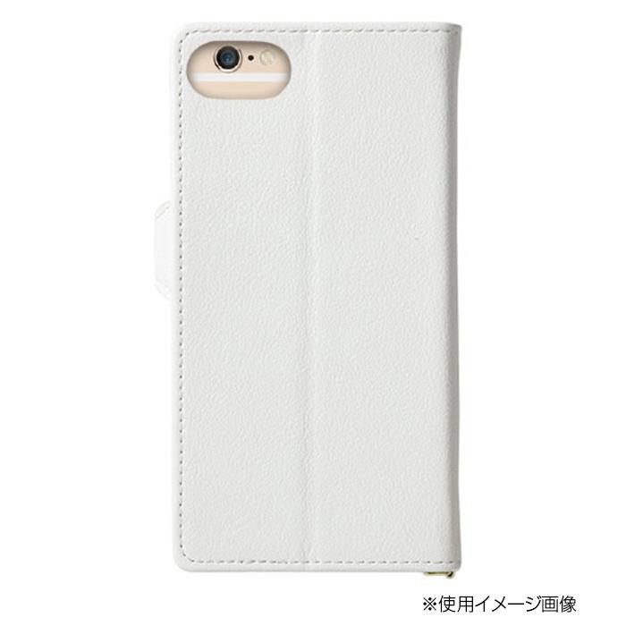 FLEUR iPhone8/7/6s兼用手帳型スマホケース iP876-FLE04 ホワイト : ab 