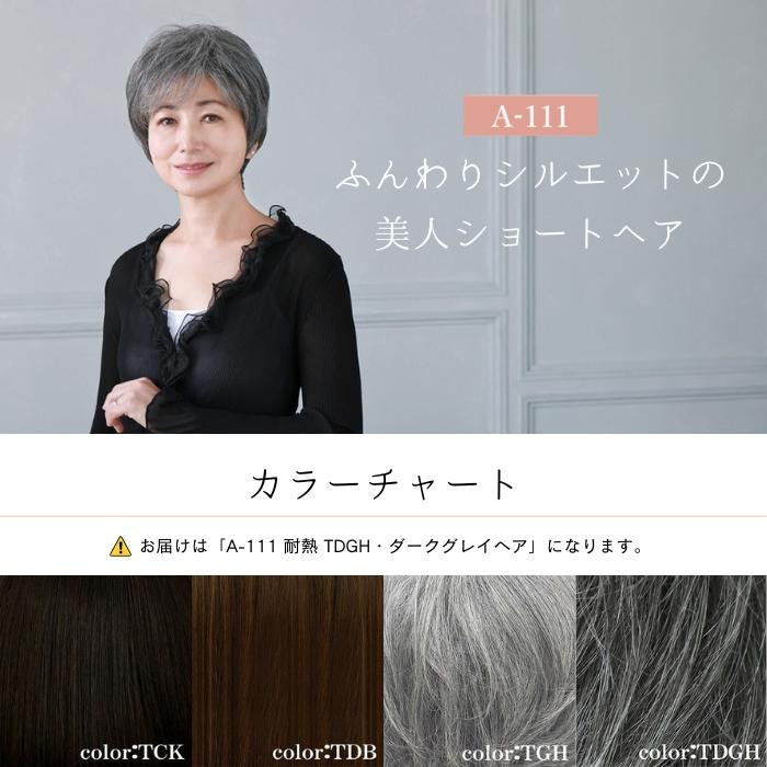 プリシラ オールウィッグ ミセス ミニマムショート A-111 耐熱 TDGH