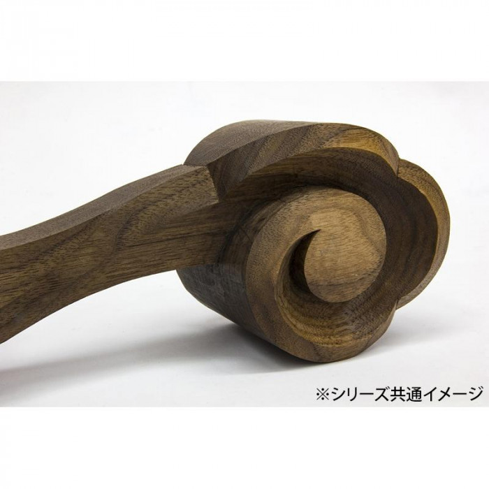 メール便なら送料無料】 同梱 日本製 木彫りのダンベル 2kg 05 桧 塗装 