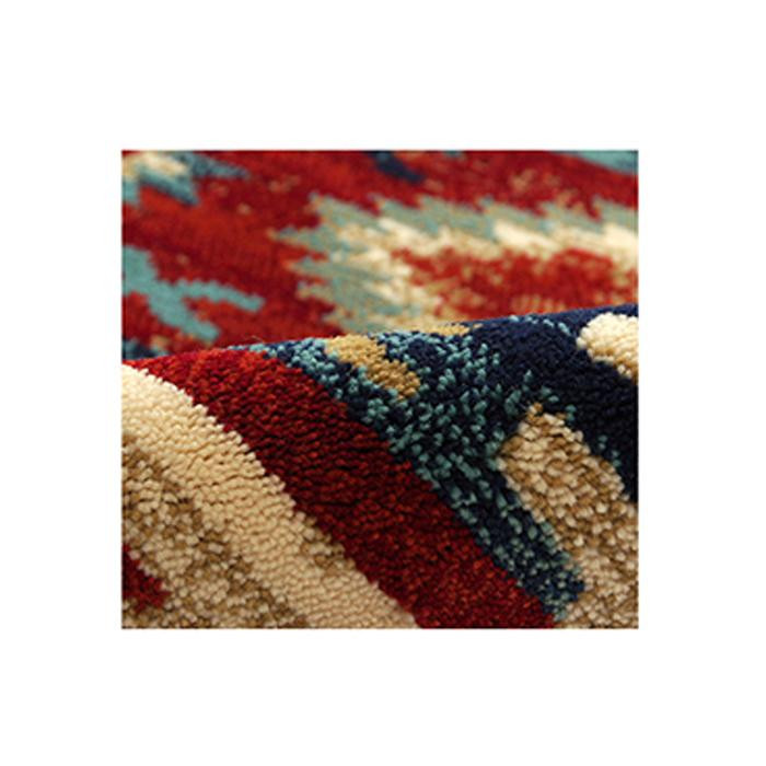 モルドバ製 ウィルトン織り カーペット キリム 約133×190cm レッド 2352329 ラグ