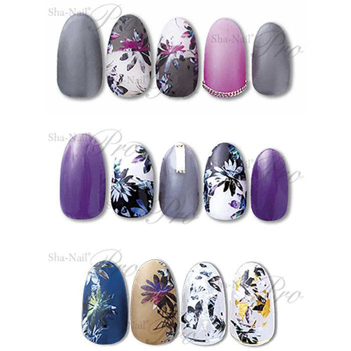 写ネイル ネイルシール Sha Nailpro Digital Flowers Dif 001 Ab Zakka Don 通販 Yahoo ショッピング