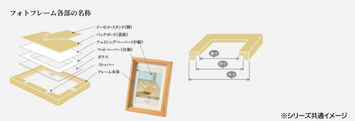 ラドンナ フォトフレーム WT11-P ブラウン ポストカード判 リビング 写真立て 木製 定番の人気シリーズPOINT(ポイント)入荷 写真立て