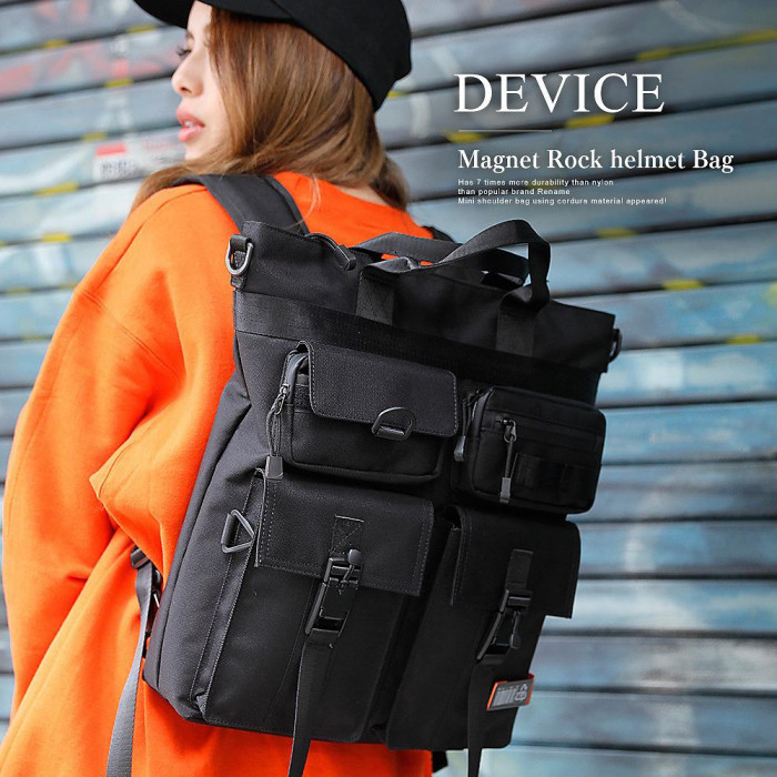 DEVICE(デバイス) CORDURA マグネットロック ヘルメットバッグ