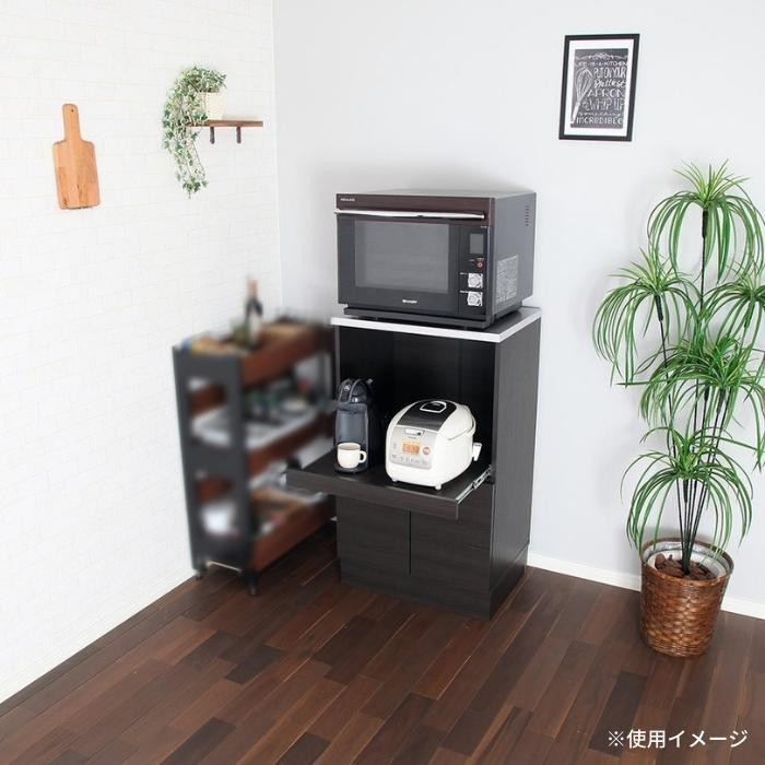 レンジ台 ブラック MCW-590K レンジ台 約幅54 家具