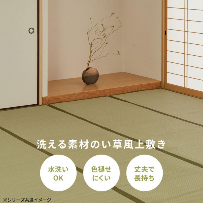 洗えるい草カーペット 四条(しじょう) 江戸間4.5畳 約261×261cm