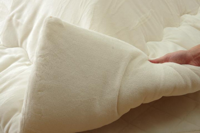 なめらかタッチ こたつ布団 厚掛けタイプ 「フラン」 アイボリー 約185