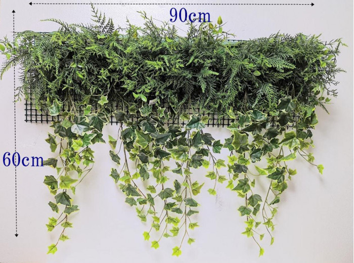 オンラインストアオーダー フェイクグリーン 造花 グリーン角 壁掛 WK