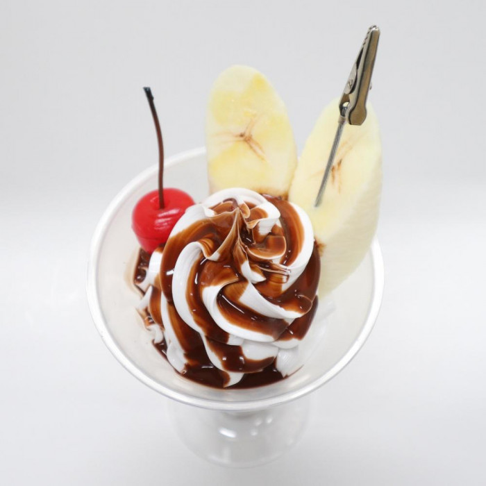 日本職人が作る 食品サンプル パフェ チョコレート クリップ IP