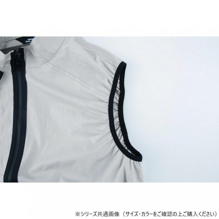 ジーベック(XEBEC) XE98019 空調服綿ベスト シルバーグレー M