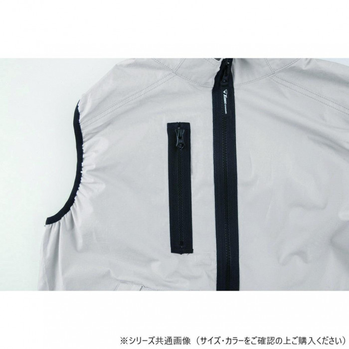 ジーベック(XEBEC) XE98019 空調服綿ベスト シルバーグレー M
