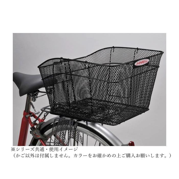 センタン工業 自転車カゴ 後ろ用脱着式メッシュバスケット シルバー RB