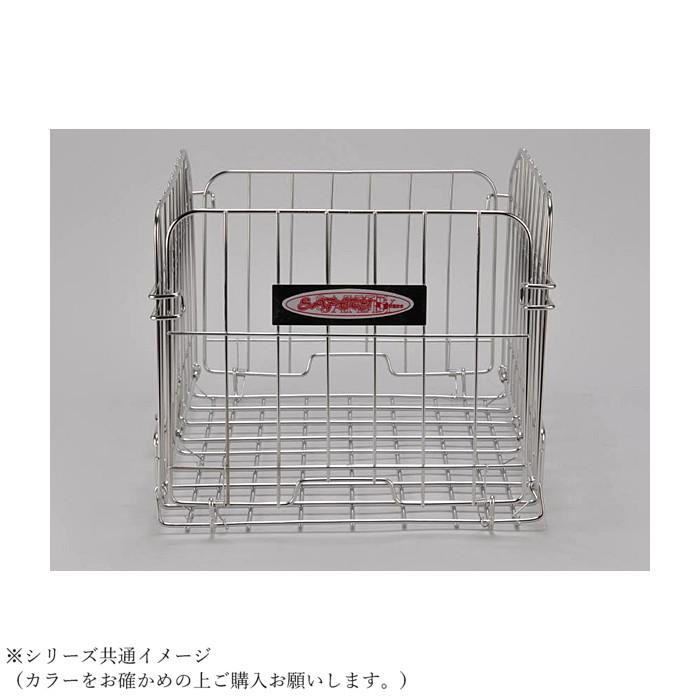 センタン工業 自転車カゴ 後ろ用 折りたたみ式バスケット ブラック SOT