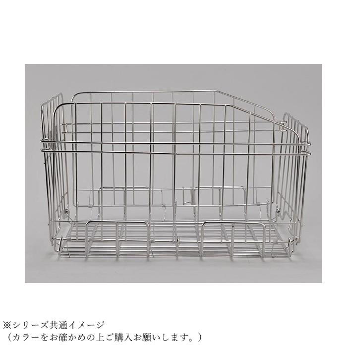 センタン工業 自転車カゴ 後ろ用 折りたたみ式バスケット ブラック SOT