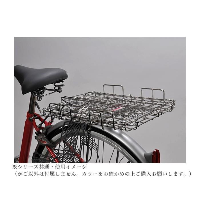 センタン工業 自転車カゴ 後ろ用 折りたたみ式バスケット ブラック SOT
