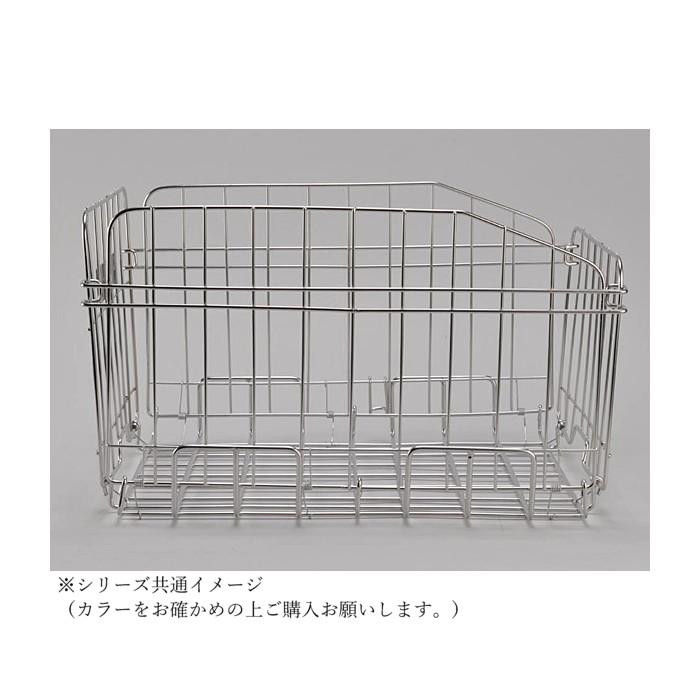 センタン工業 自転車カゴ 後ろ用 折りたたみ式バスケット シルバー SOT