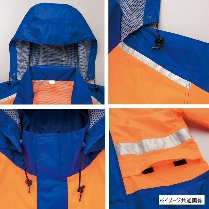 アイトス レインウエア(男女兼用)(FS-1110) イエロー×ブラック 3L 56206 |b03 アイトス レインウエア(男女兼用)(FS-1110) イエロー×ブラック 3L