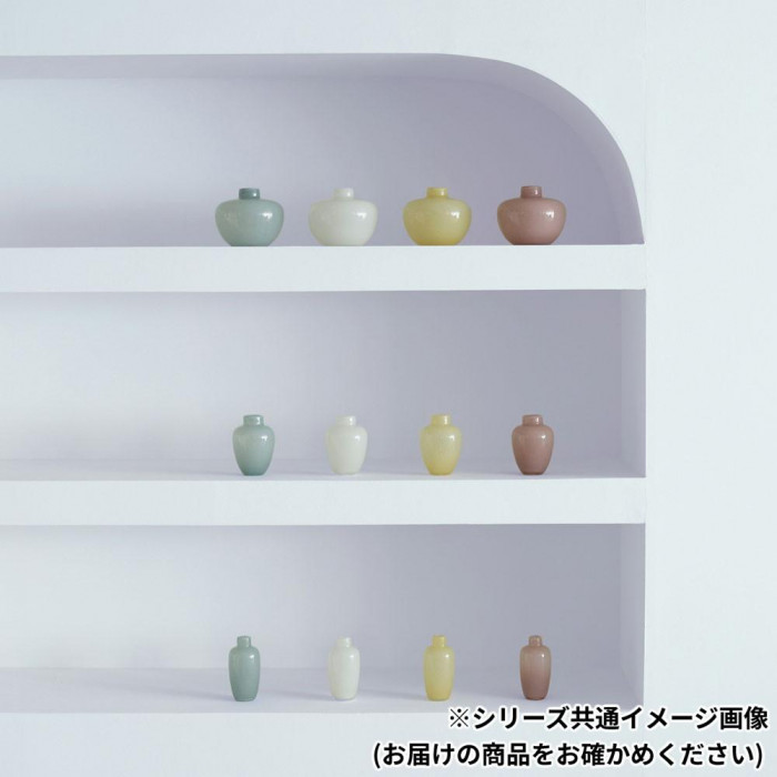 志成販売 ミルキーガラス フラワーベース スリム ホワイト 108031WH 